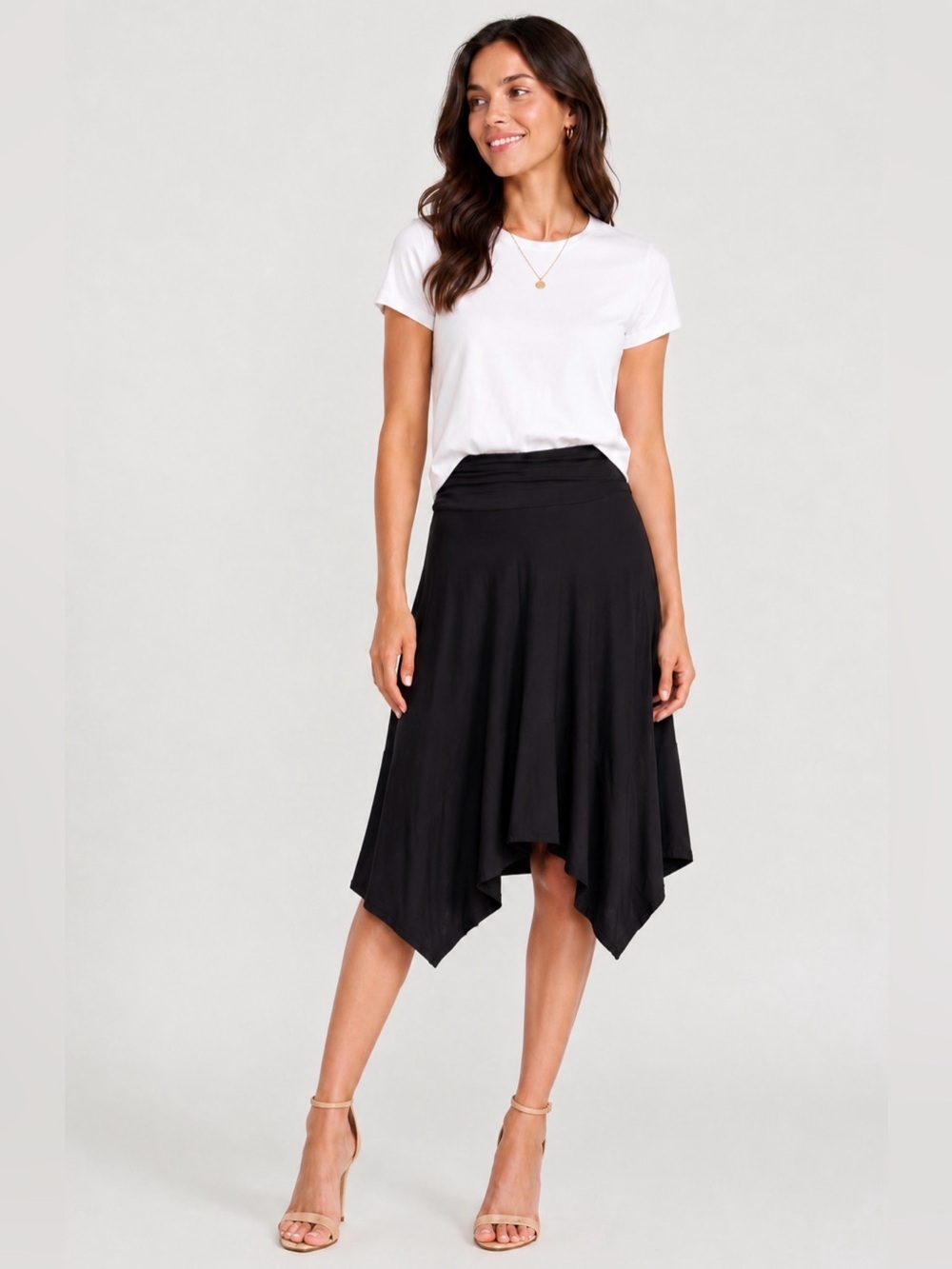Black Asymmetrical Skirt
